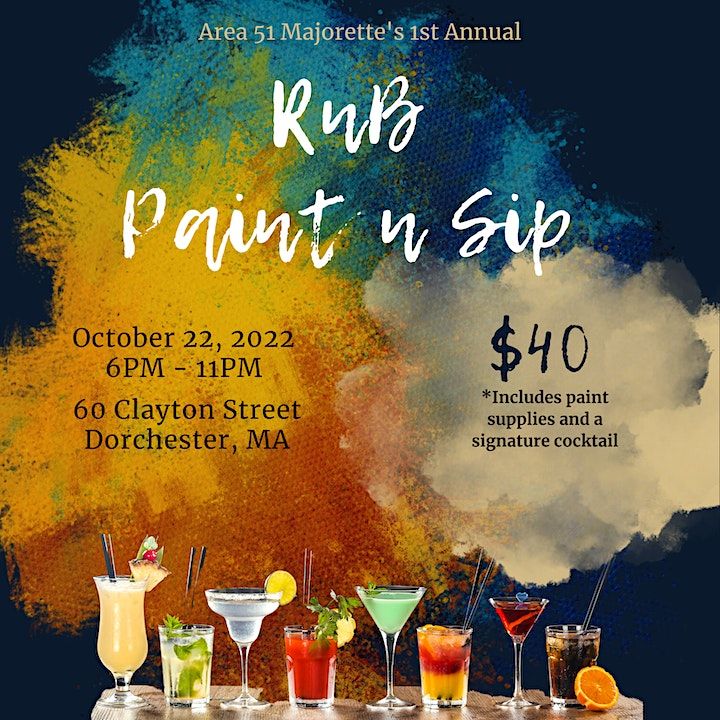 RnB Paint & Sip | 60 Clayton St, Boston, MA | October 22, 2022