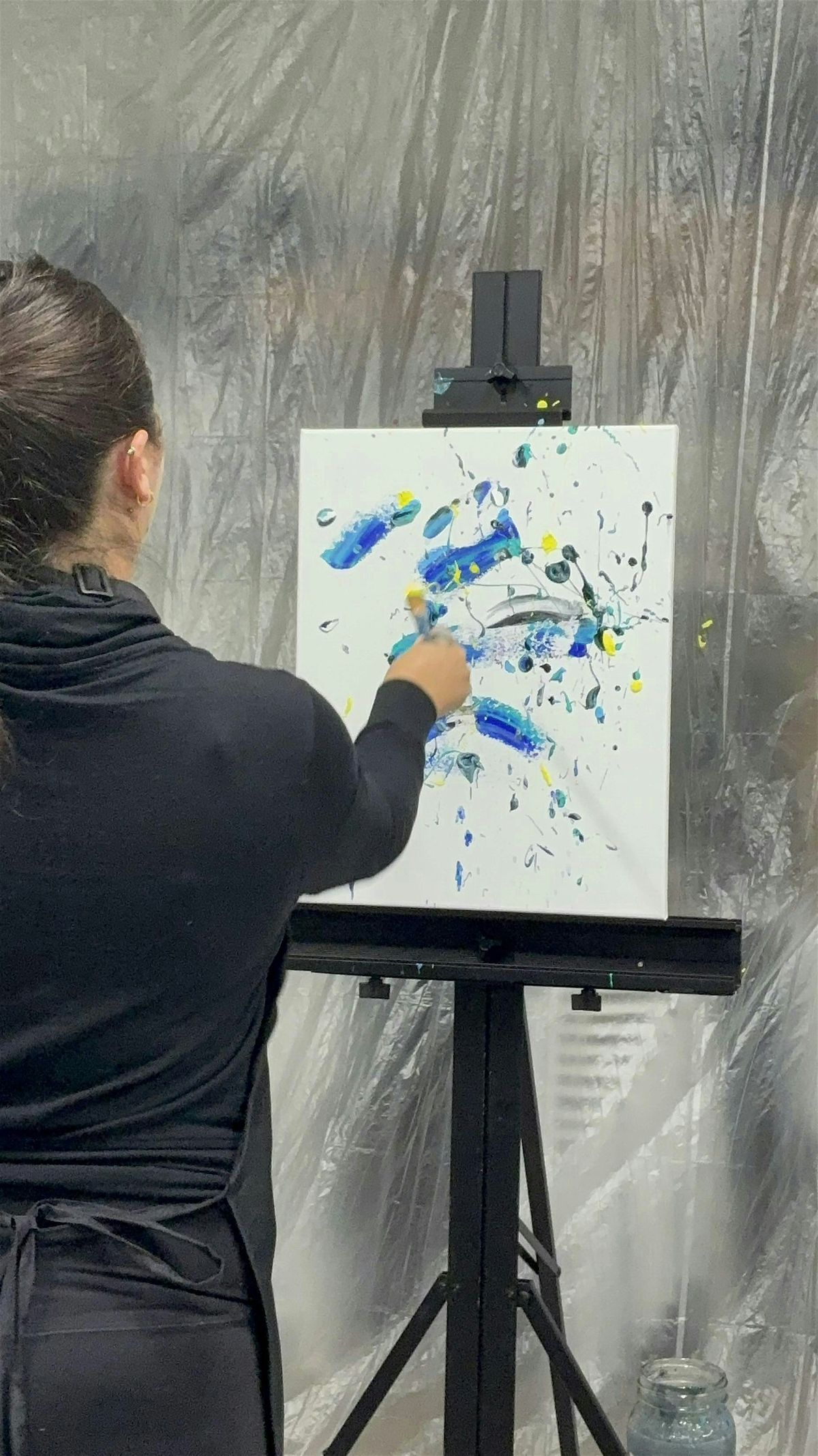 Abstract and Splatter Painting (not Paint & NA Sip)