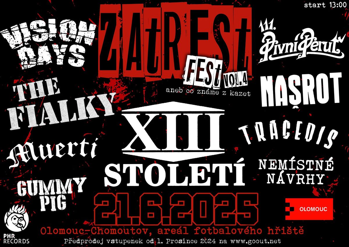 ZATREST FEST vol. 4 Tj Sokol Chomoutov Park Stadium Ďolíček