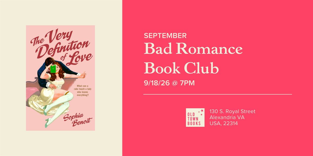 September Bad Romance Book Club: The Very Definition of Love