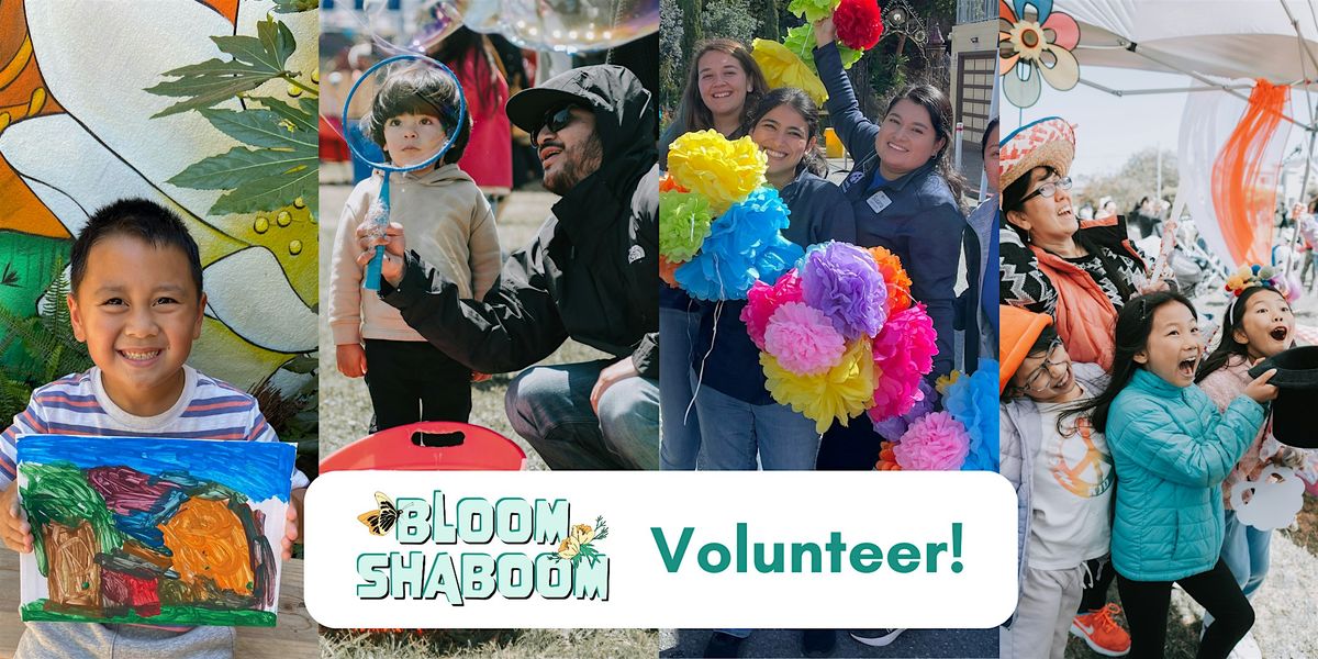 Volunteer at Bloom Shaboom 2026