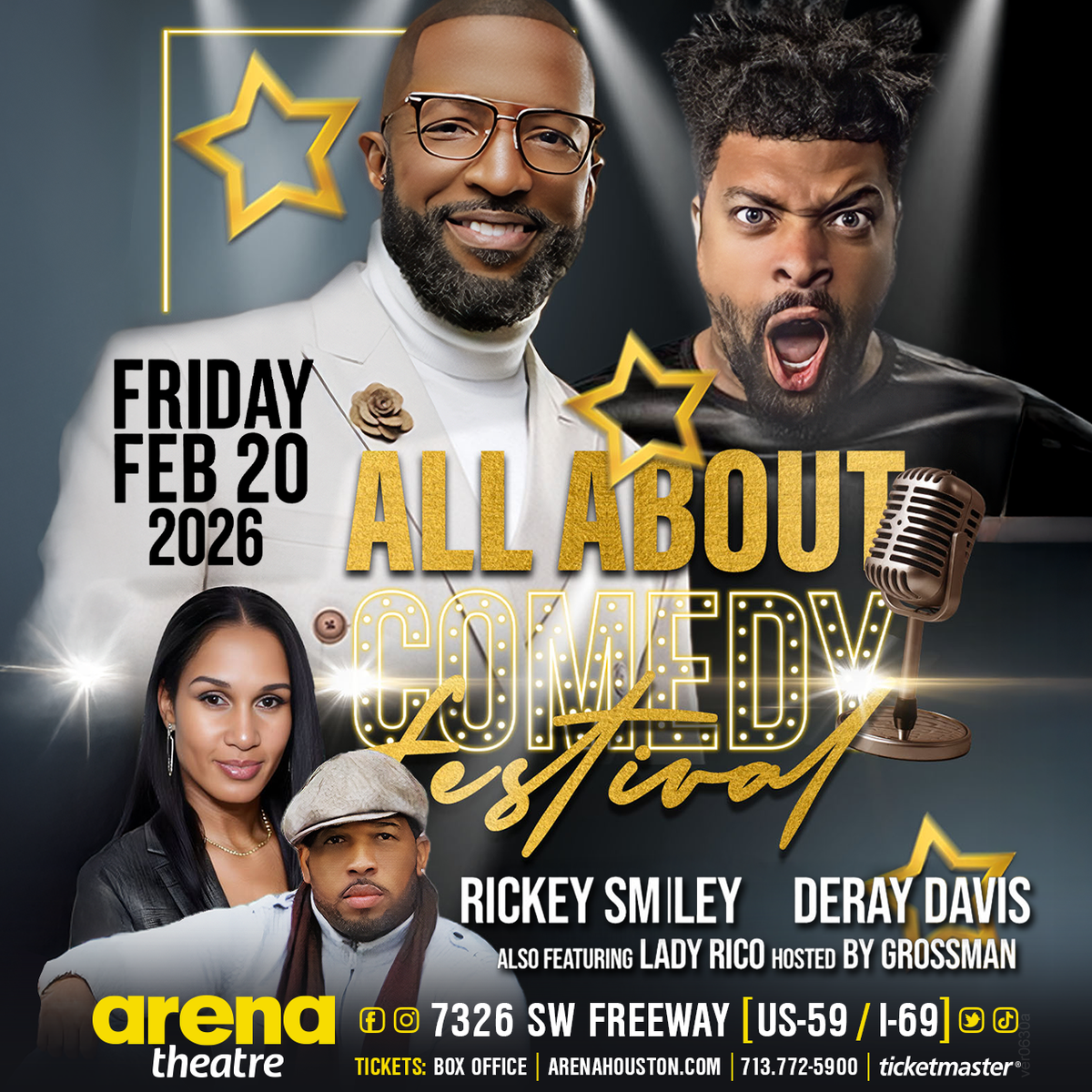 All About Comedy Fest: Rickey Smiley at Houston Arena Theatre