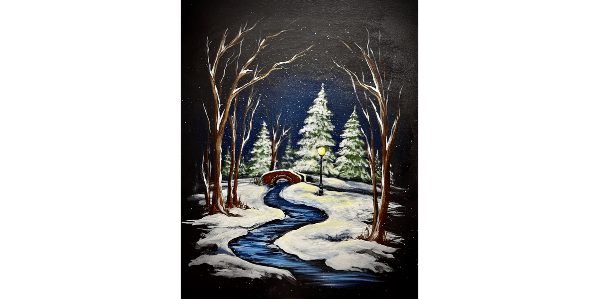 Serene Snowfall - Paint and Sip in Chicago | Classpop!\u2122