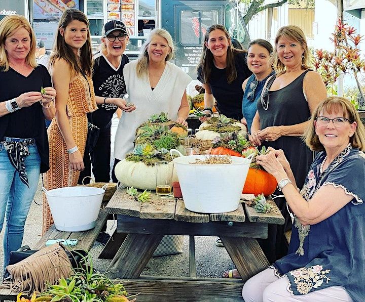 Design Your Own Succulent Pumpkin with Bomb Blooms at Kasheta Farms