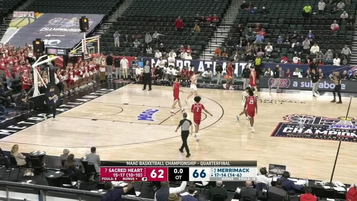 Sacred Heart Pioneers at Merrimack Warriors Mens Basketball