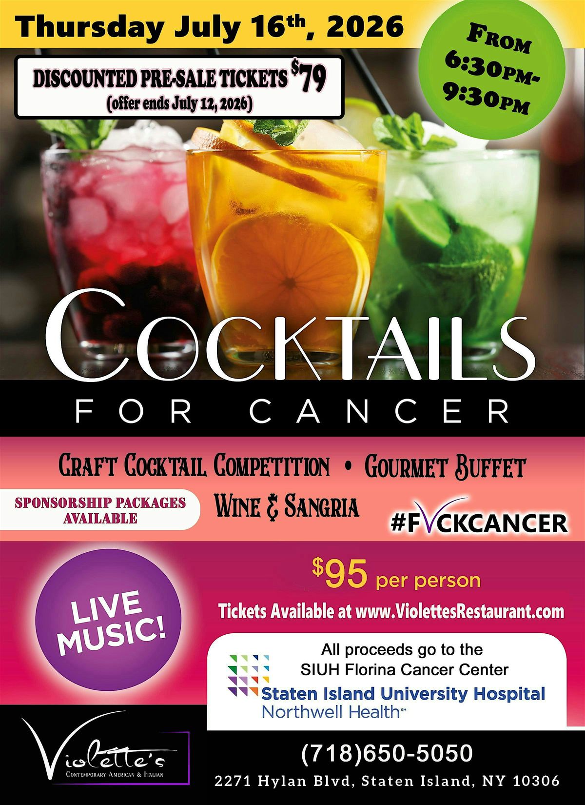 Cocktails for Cancer