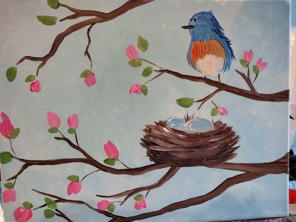 Creative Corner - Spring Paint and Sip