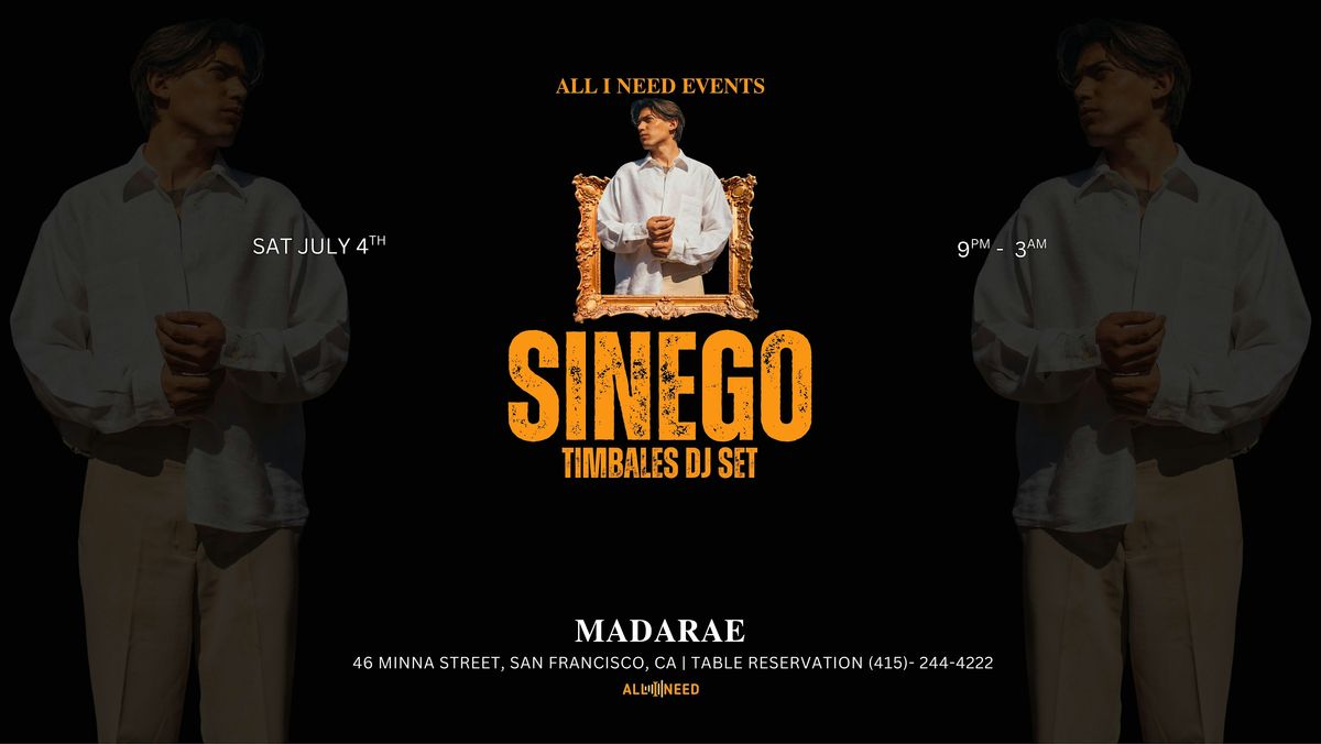 SINEGO (Timbales Dj Set) at MadaRae