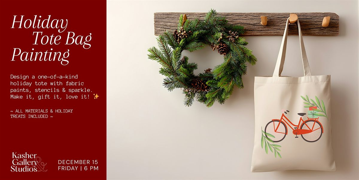 Holiday Tote Bag Painting