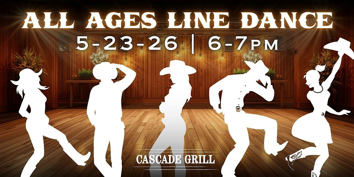 All Ages Line Dance Lesson at the Cascade Grill