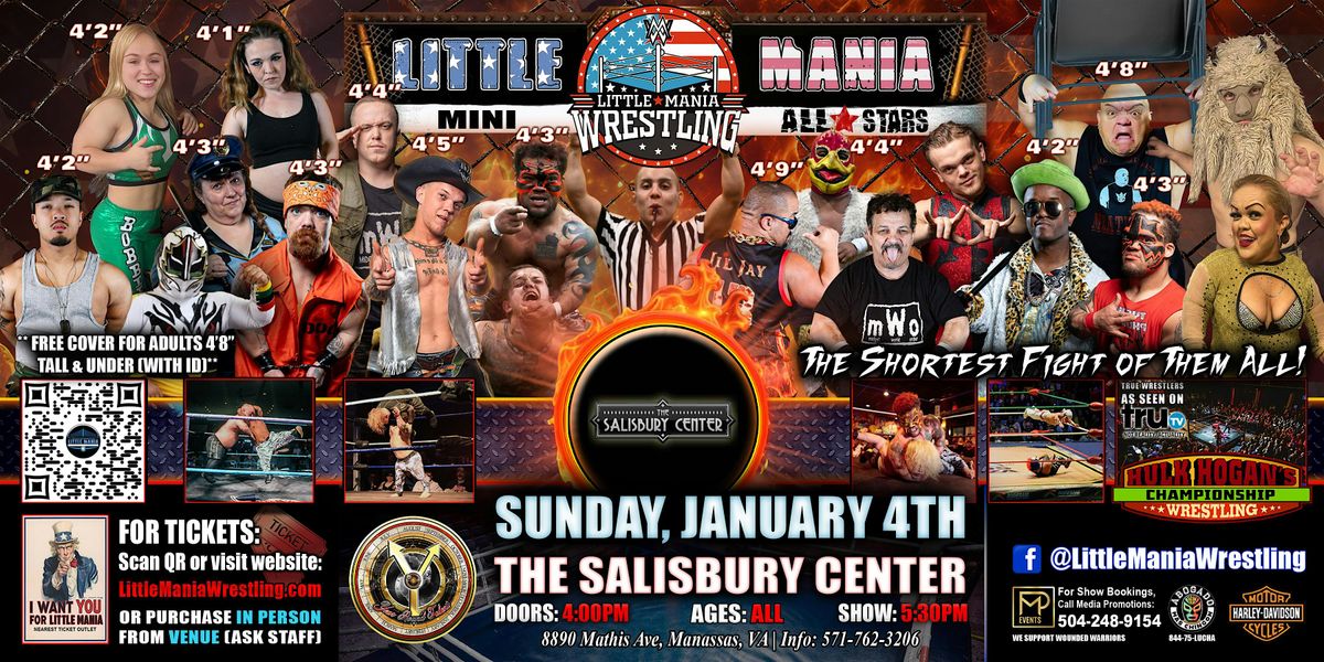 Manassas, VA - Little Mania Mini Wrestling @ The Salisbury Center