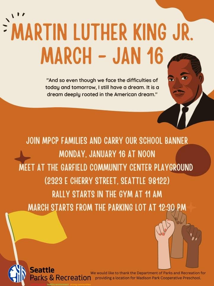 MLK Jr. Day March Garfield Community Center, Seattle, WA January 16