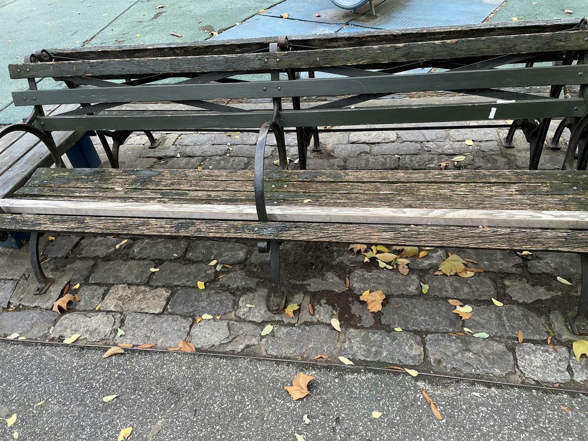 Painting Benches at Tompkins Sq Park