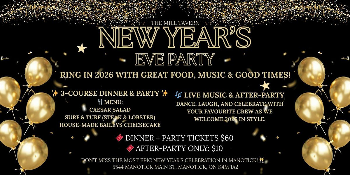 Ring in the New Year at The Mill Tavern