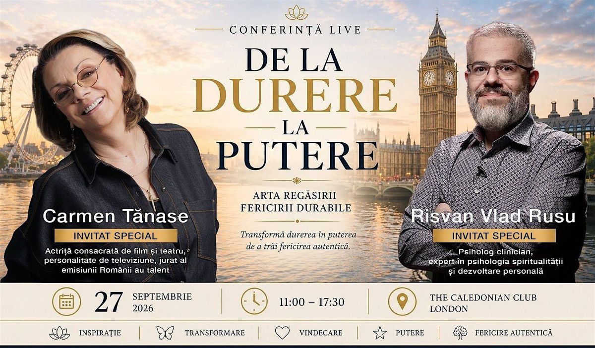 DE LA DURERE LA PUTERE - Arta regasirii fericirii durabile
