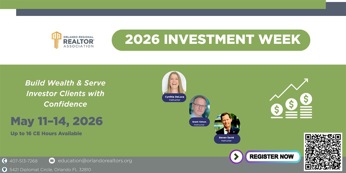 Real Estate Wealth Week: Build, Invest, Profit (4-Day Event)