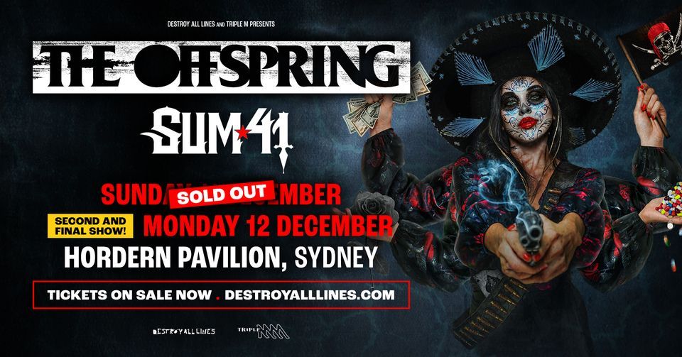 The Offspring with Sum 41 \/\/ Sydney \/\/ Hordern Pavilion \/\/ New Ticket Released!