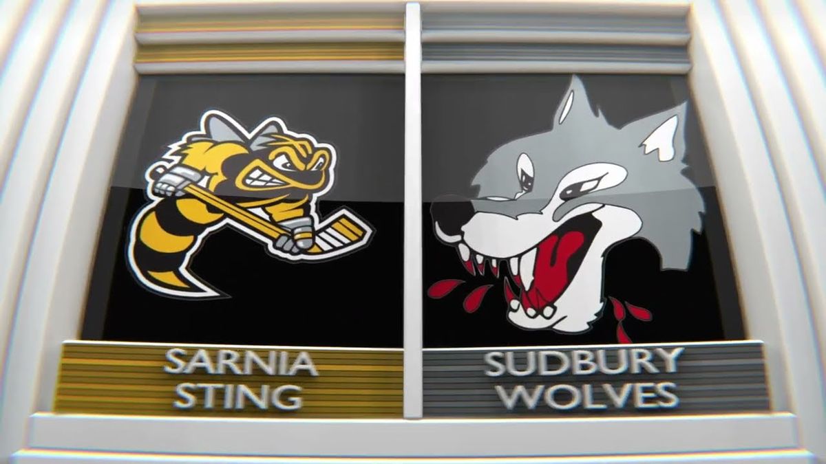 Sudbury Wolves at Sarnia Sting at Progressive Auto Sales Arena
