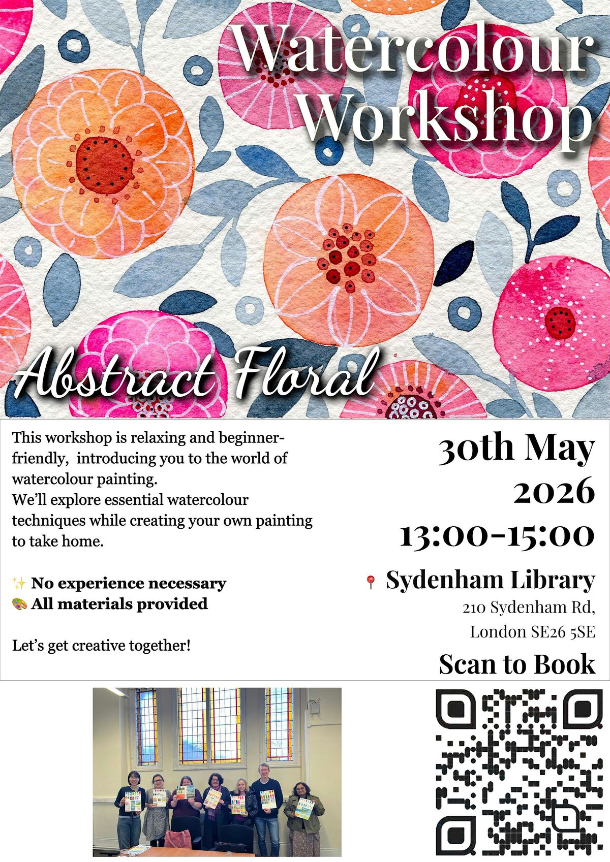 Abstract Floral Watercolour Workshop