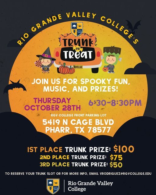 Trunk Or Treat Rio Grande Valley College Pharr Tx October 28 21