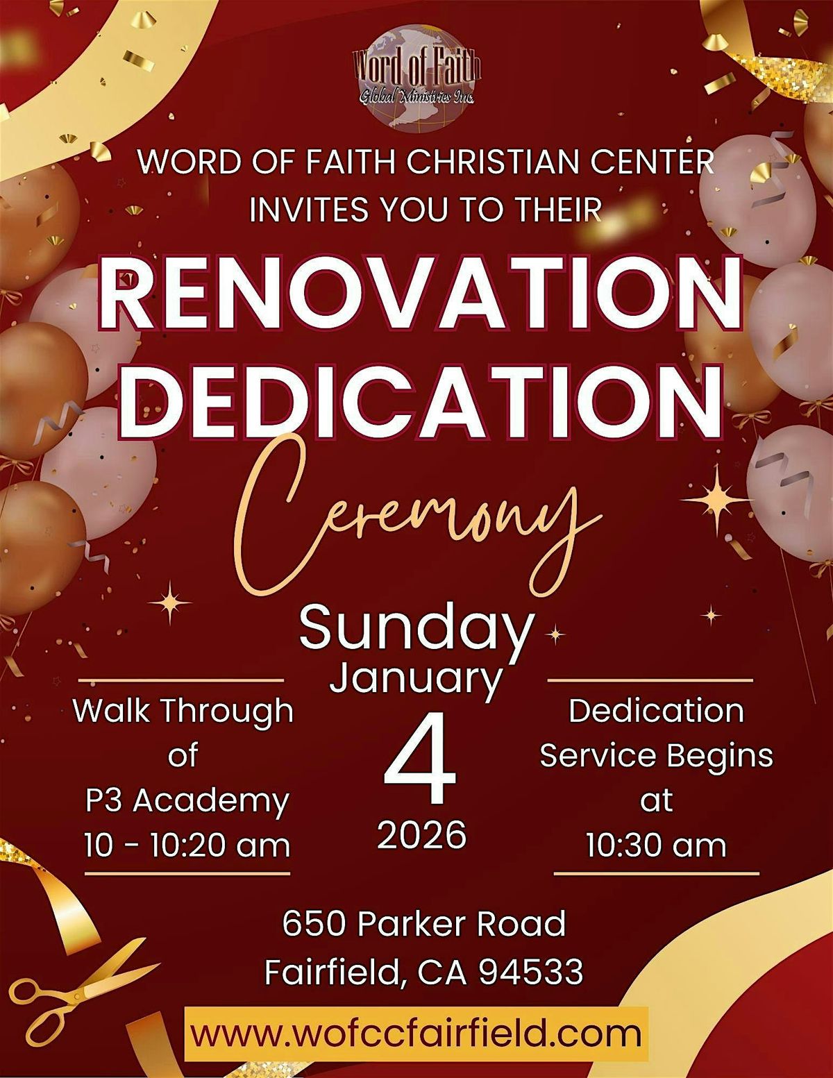 Dedication Event Word Of Faiths Renovation Dedication Ceremony at Word of Faith ...