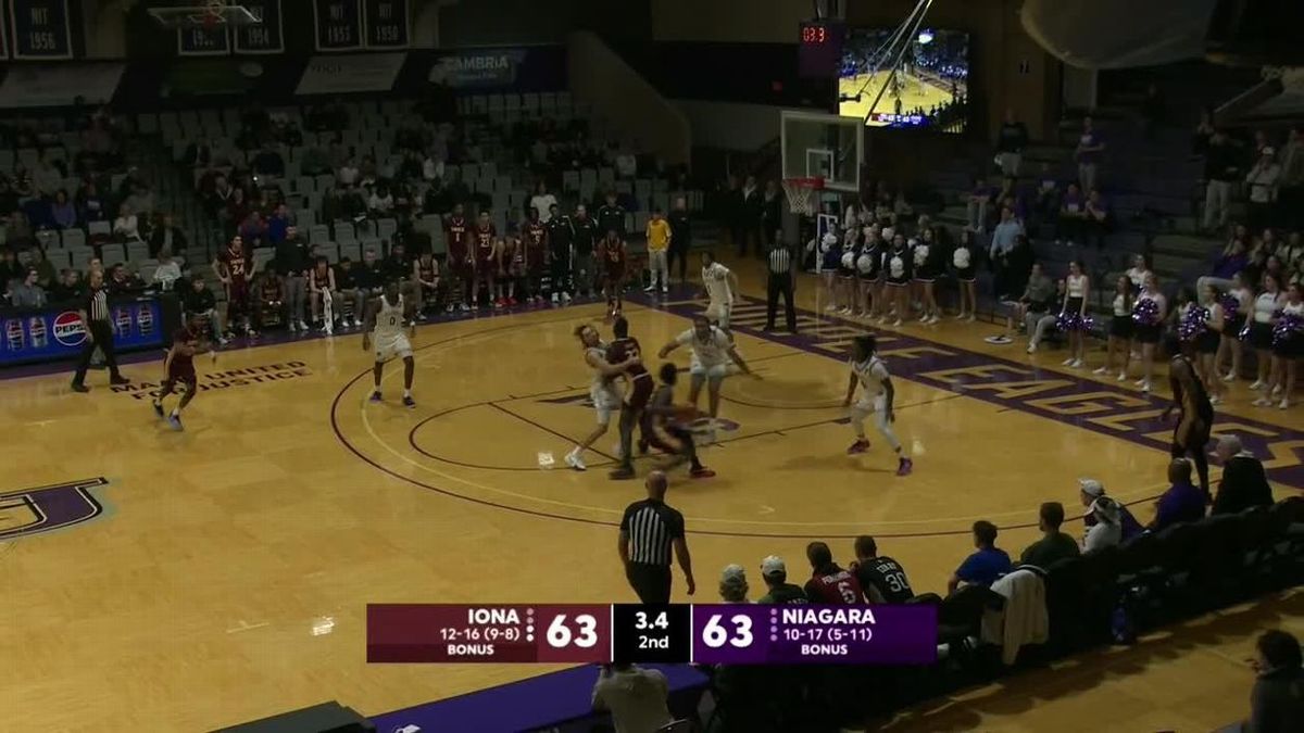 Niagara Purple Eagles at Iona Gaels Mens Basketball