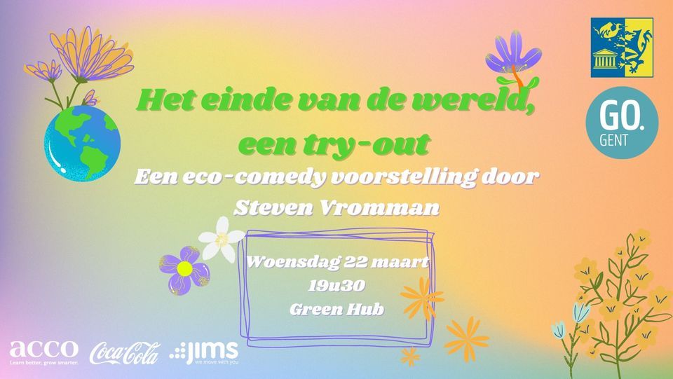 Het einde van de wereld, een eco-comedy voorstelling | Green Office