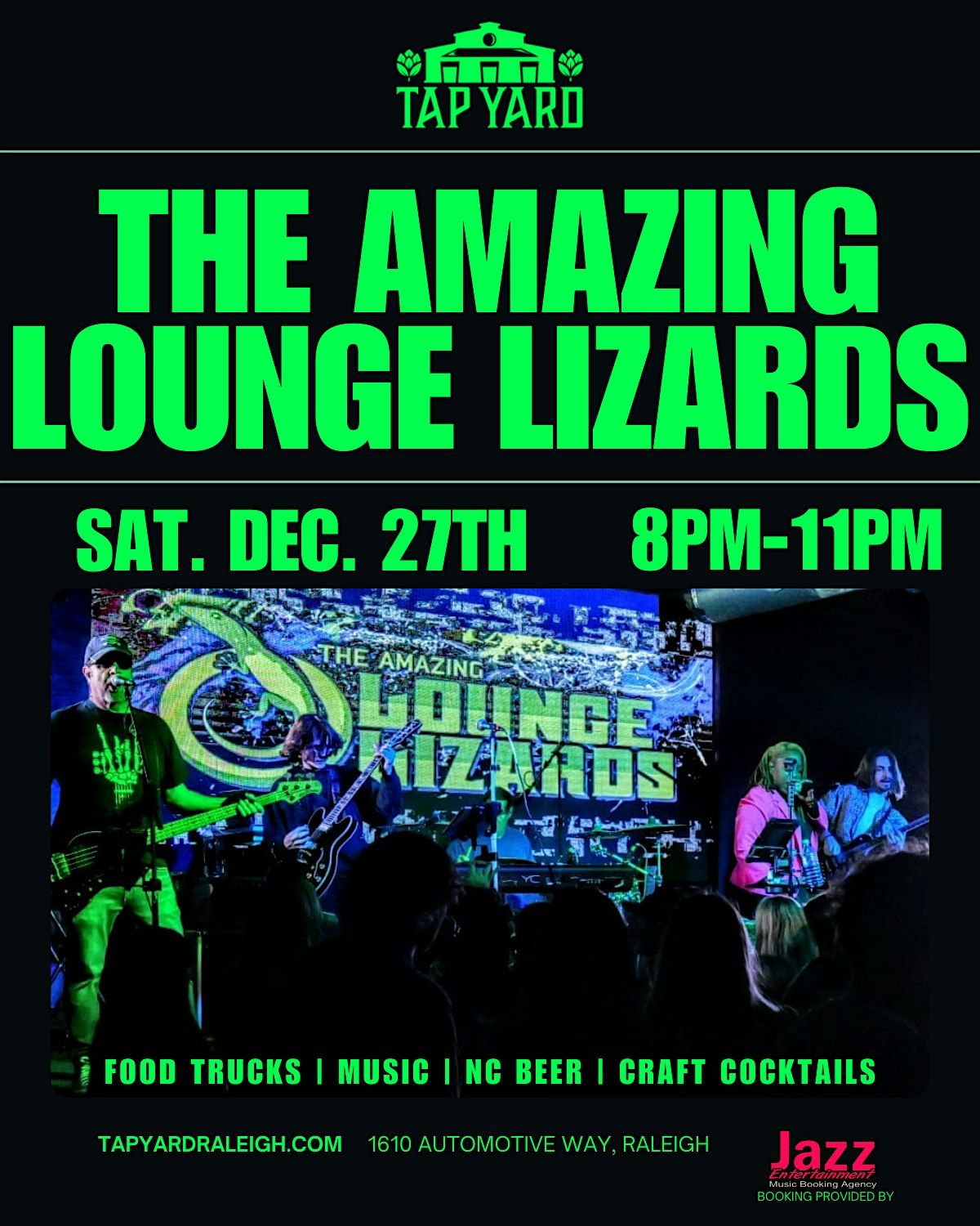Amazing Lounge Lizards LIVE @ Tap Yard
