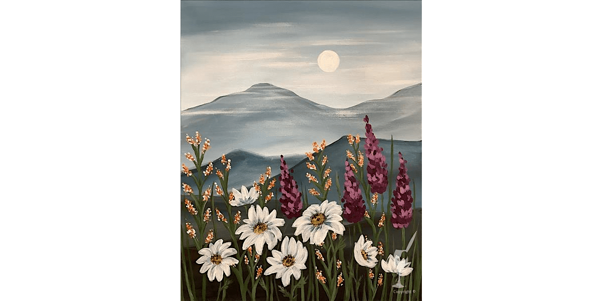 Wild Flowers in the Mountains - Paint and Sip in Houston | Classpop!\u2122