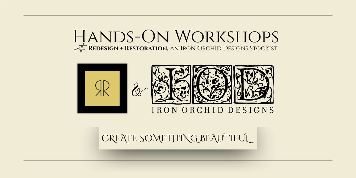 Handstamped Pillow Workshop w\/Redesign + Restoration  & Iron Orchid Designs