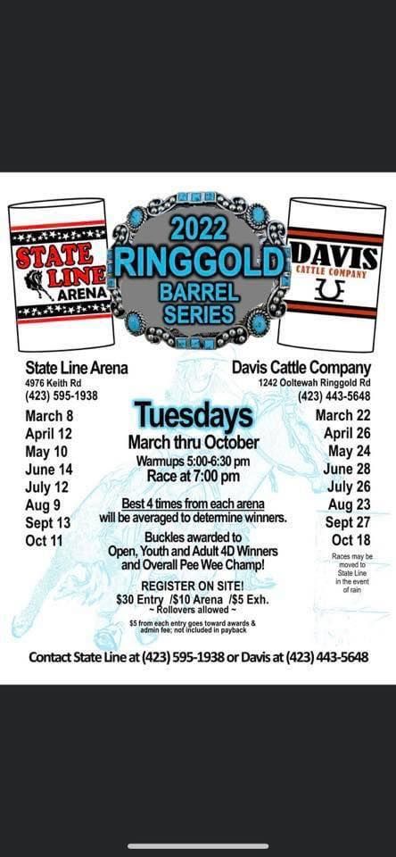 Ringgold Barrel Series 1242 Ooltewah Ringgold Rd Ringgold Ga 4104 United States May 24 22