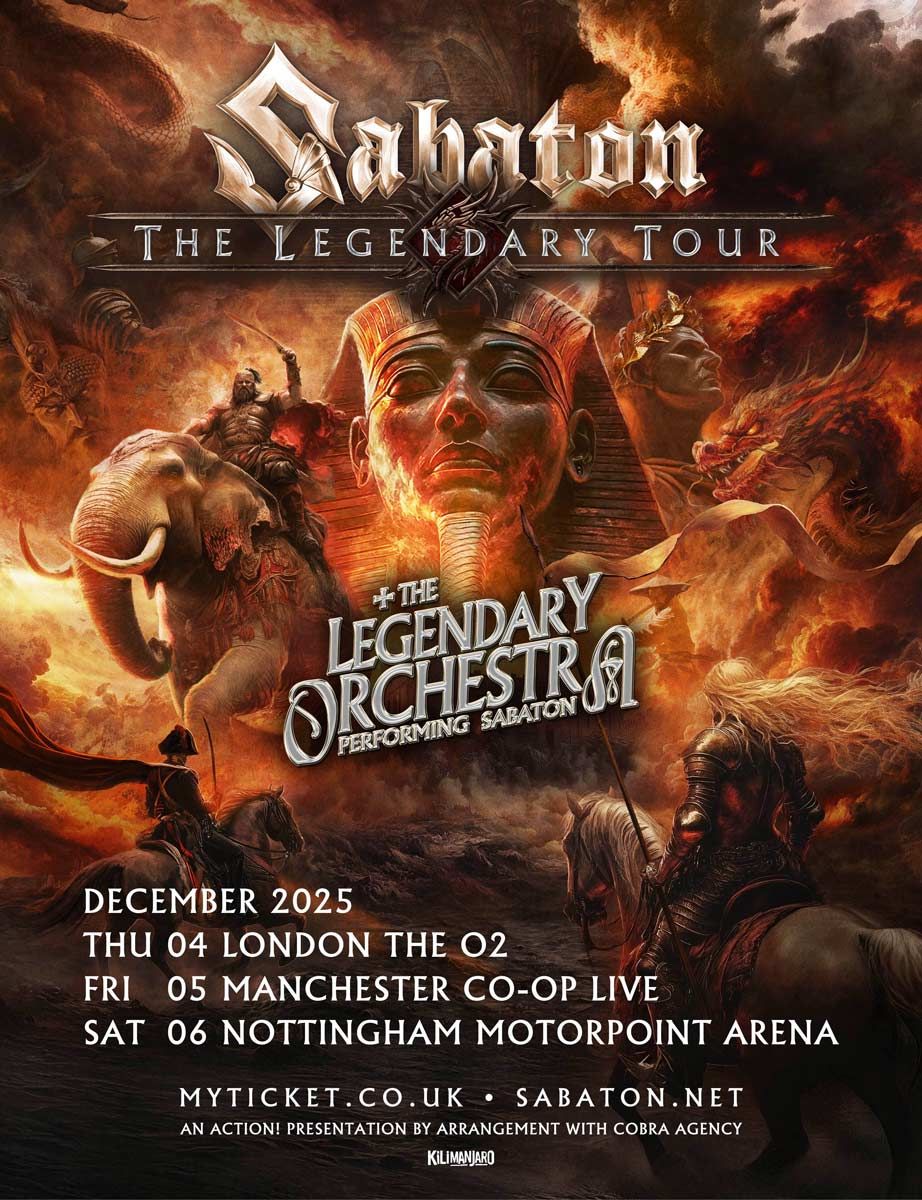 Sabaton Manchester Tickets