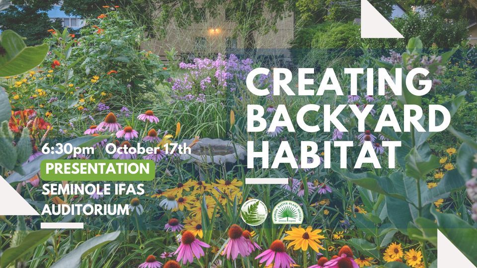 Creating Backyard Habitat ?