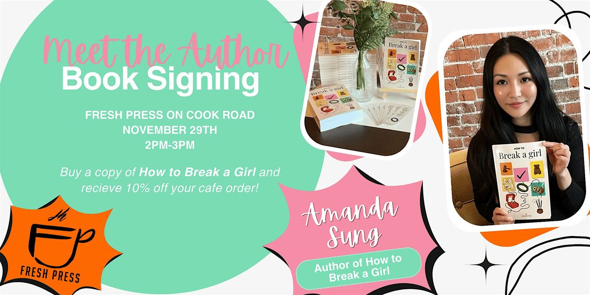 Meet your local best selling author @ Fresh Press Coffee