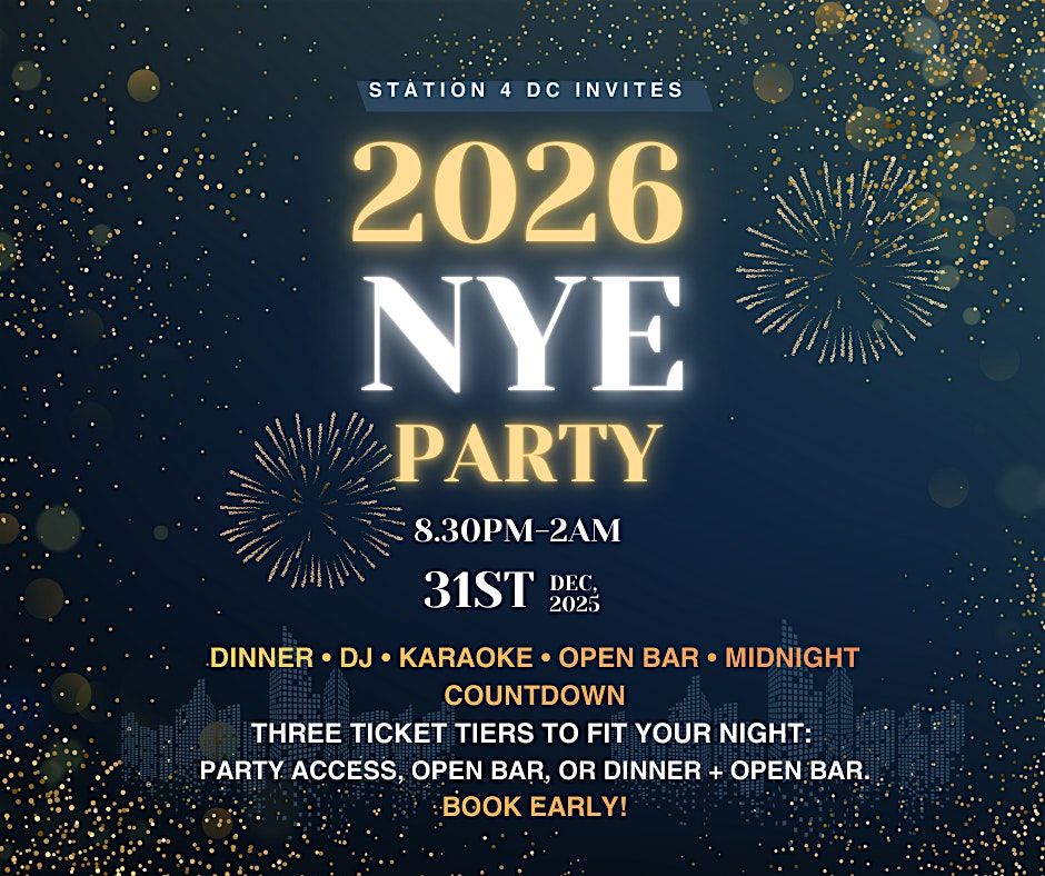 NYE BASH: DJ, KARAOKE, FOOD & DRINKS