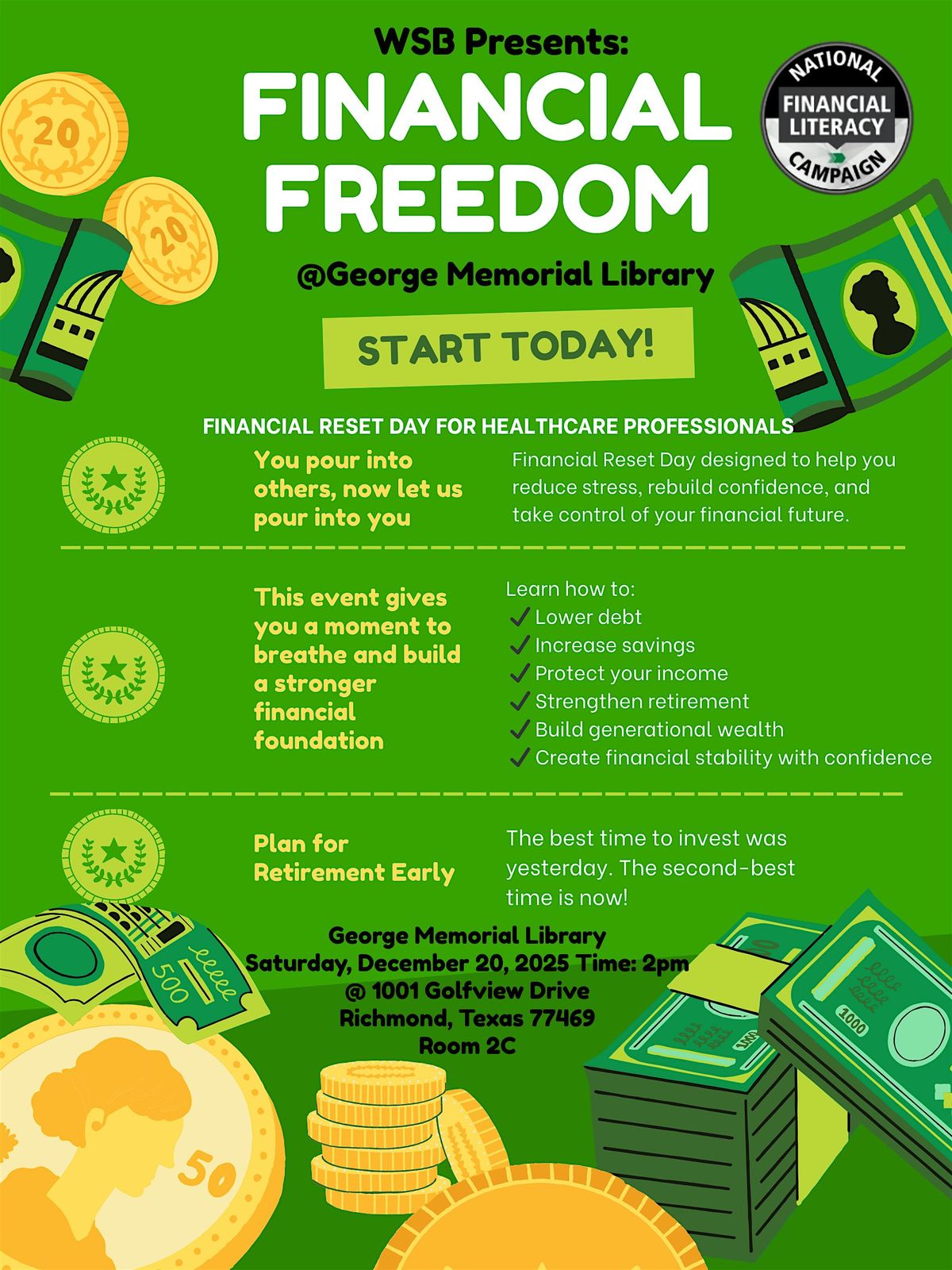 Financial Reset Day for Healthcare Professionals