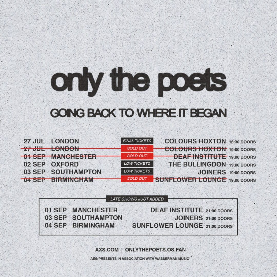 Only The Poets Southampton Tickets