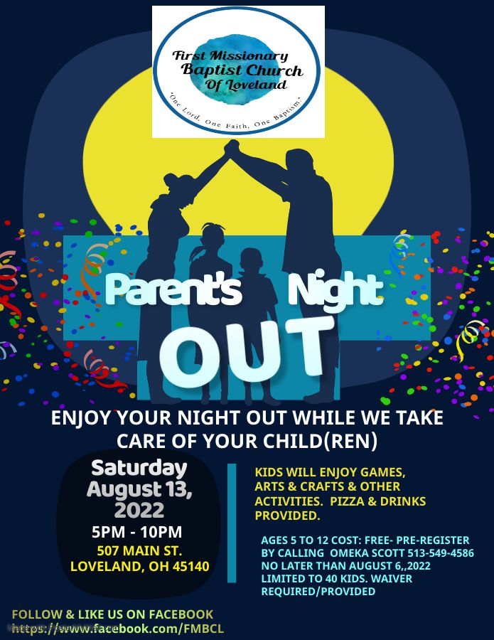 FREE PARENTS NIGHT OUT | 507 Main St, Loveland, OH 45140, United States ...