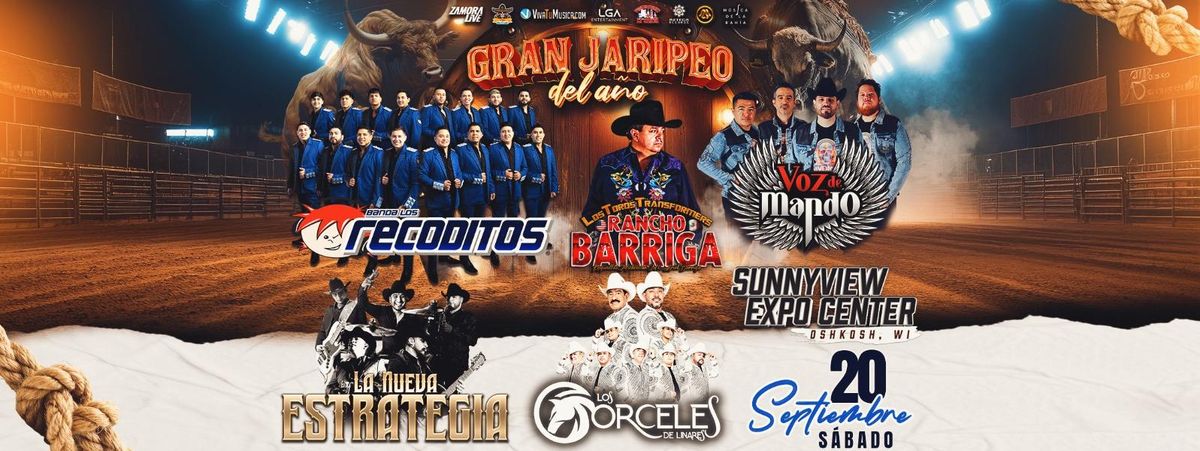 Banda Los Recoditos, Rancho Barriga y Voz de Mando en Oshkosh