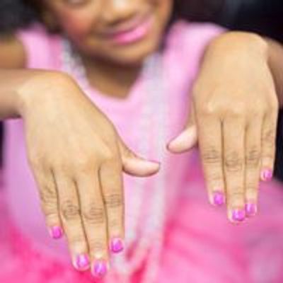 Pink  princess nails