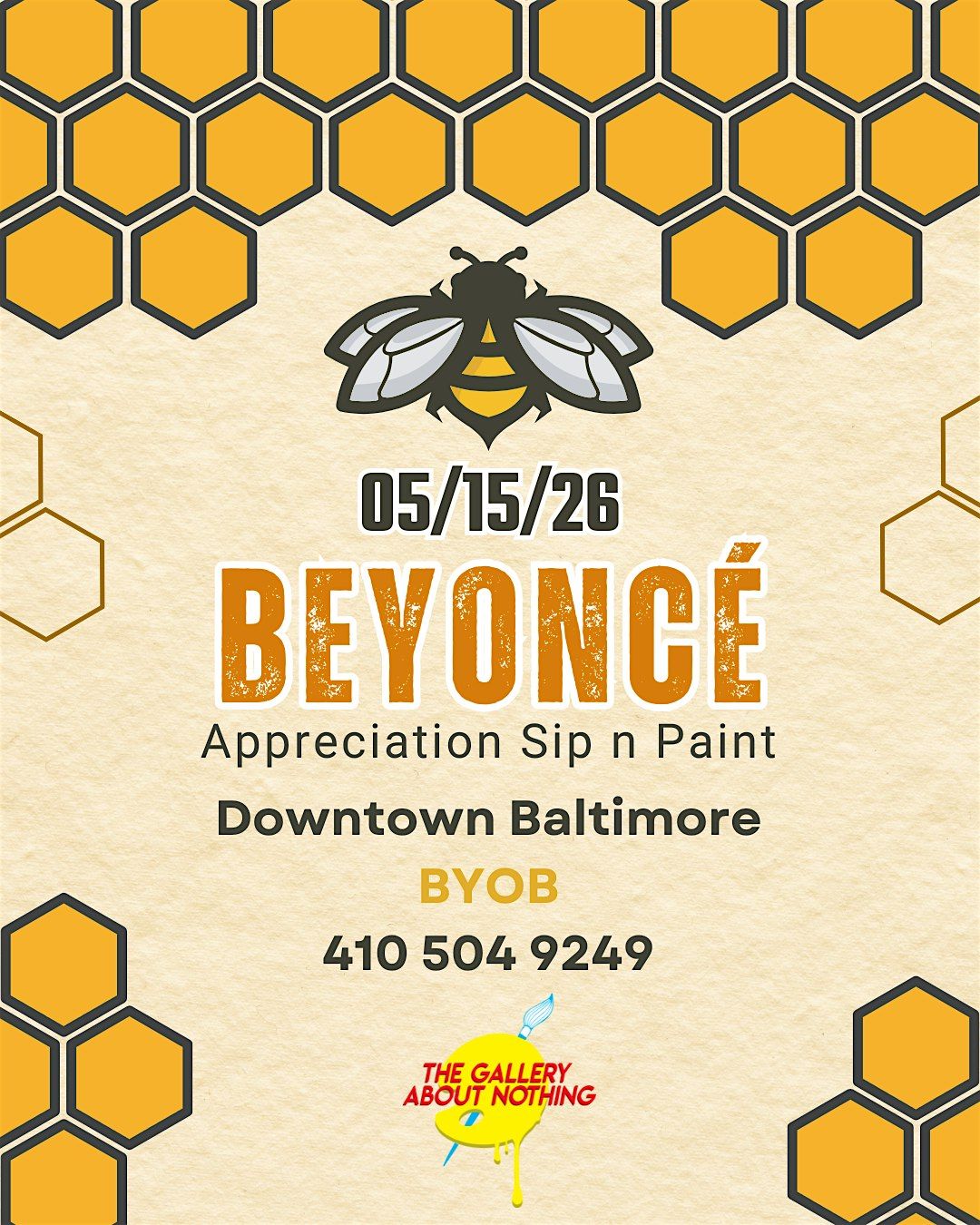 Beyonc\u00e9 Appreciation Sip n Paint Experience @ Baltimore's BEST Art Gallery
