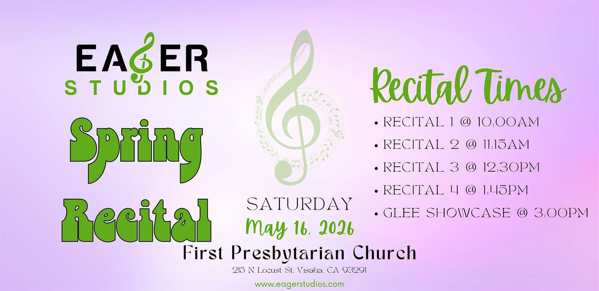 Spring 2026 "Greatest Hits" Recital & Showcase