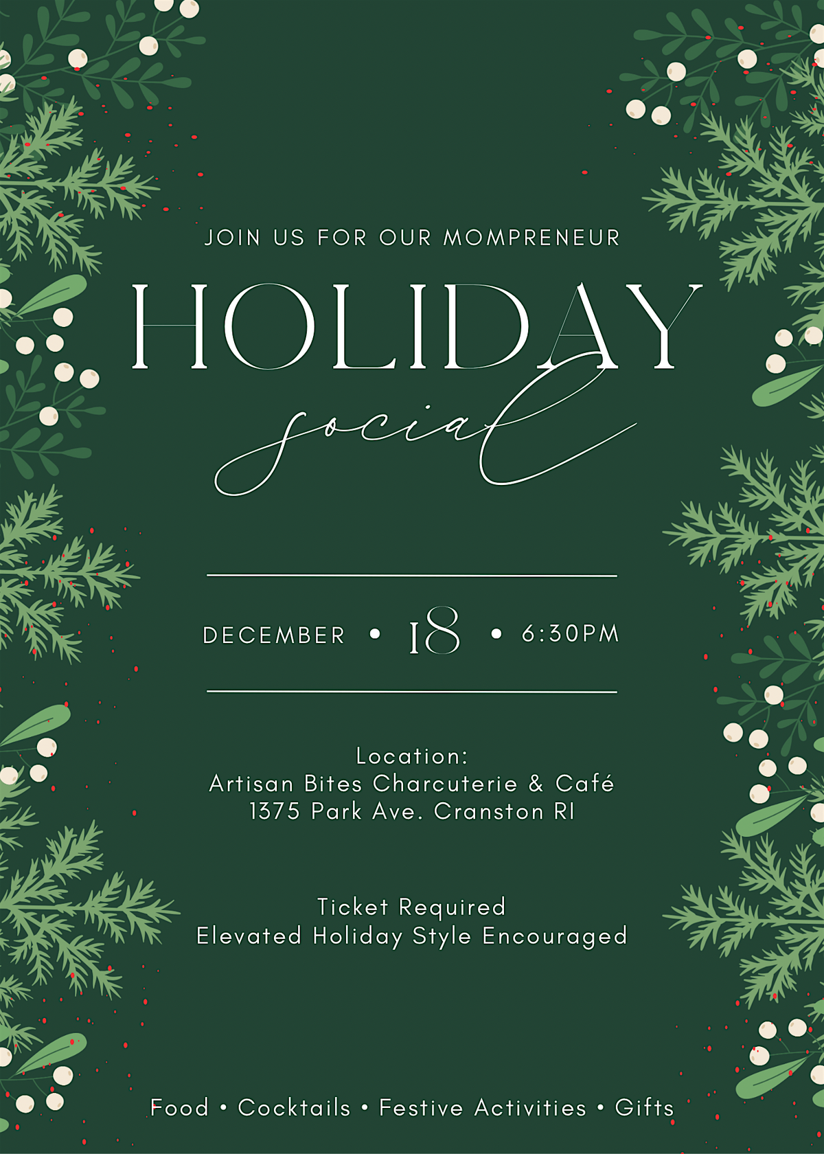 HOLIDAY SOCIAL - MOMS & WOMEN IN BUSINESS