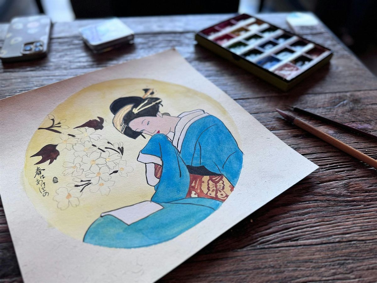 Japanese Painting Workshop with Matcha Latte's