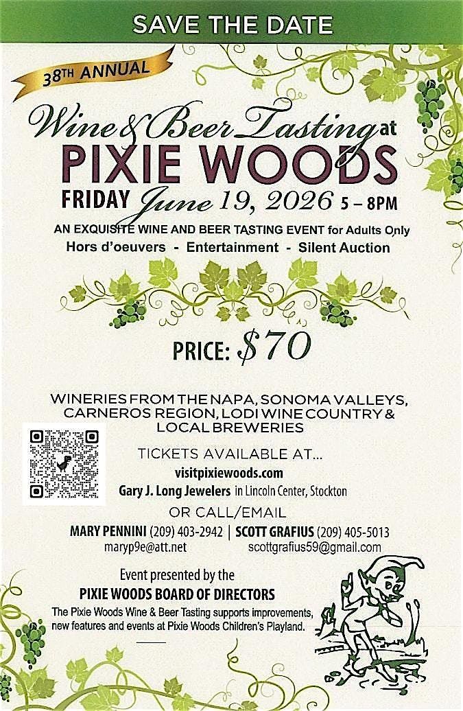 38TH Annual Pixie Woods Wine & Beer Tasting