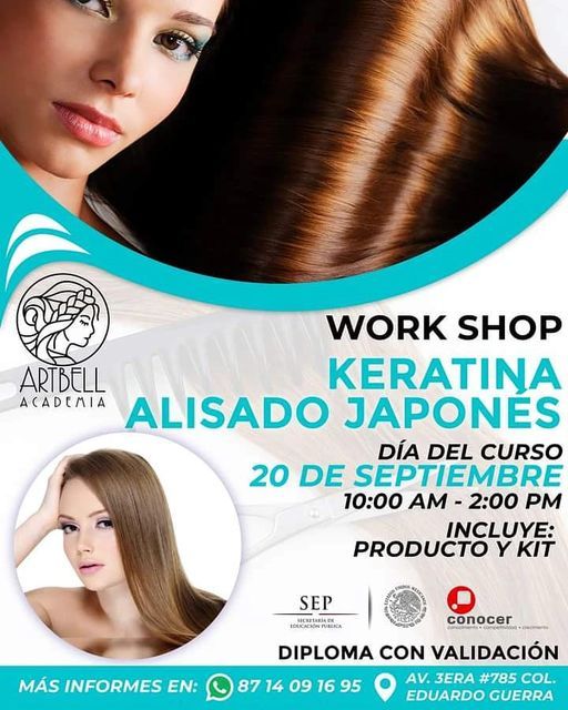 WORK SHOPKERATINA ALISADO JAPONÉS | ArtBell Academia, Takoradi, WP |  September 20, 2021