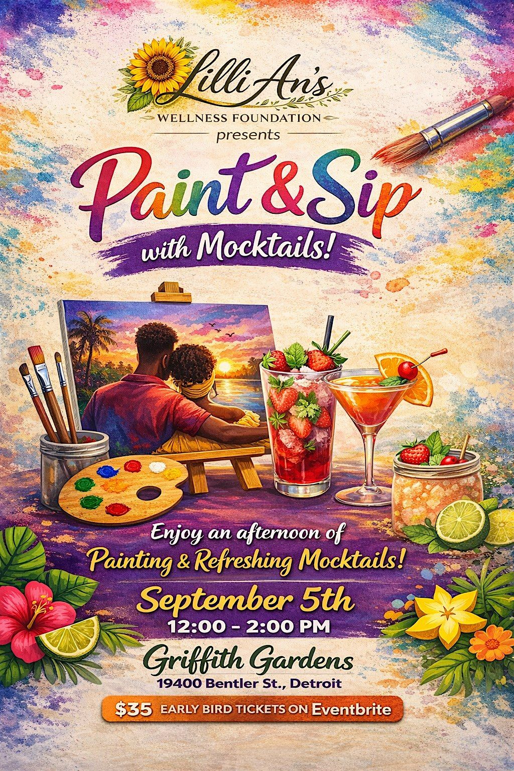 Sip and Paint in the Garden