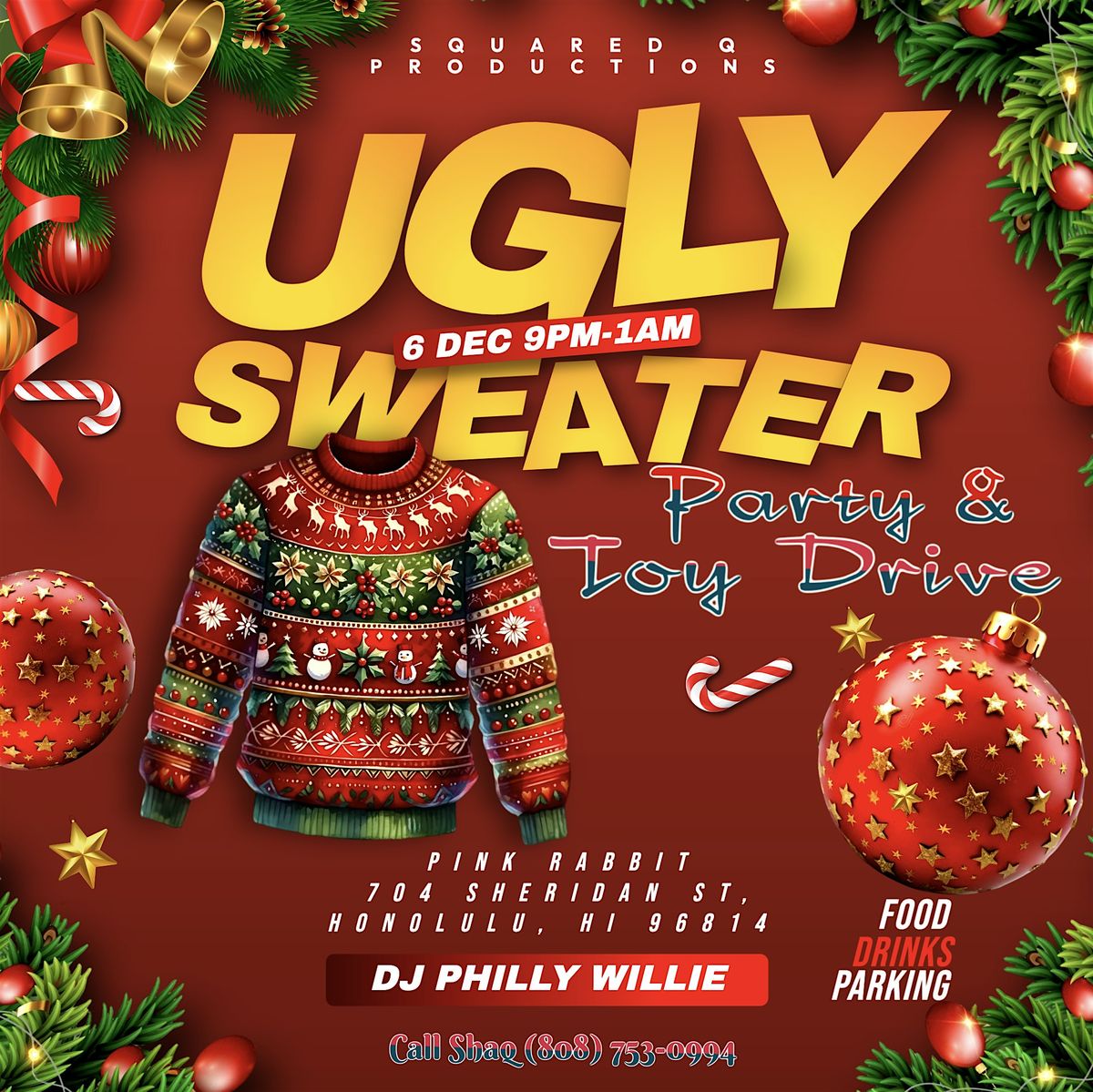 The Ugly Sweater and Toy Drive