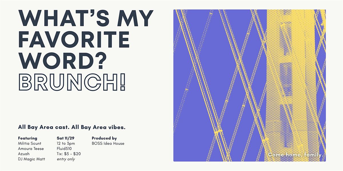 What's My Favorite Word? BRUNCH!