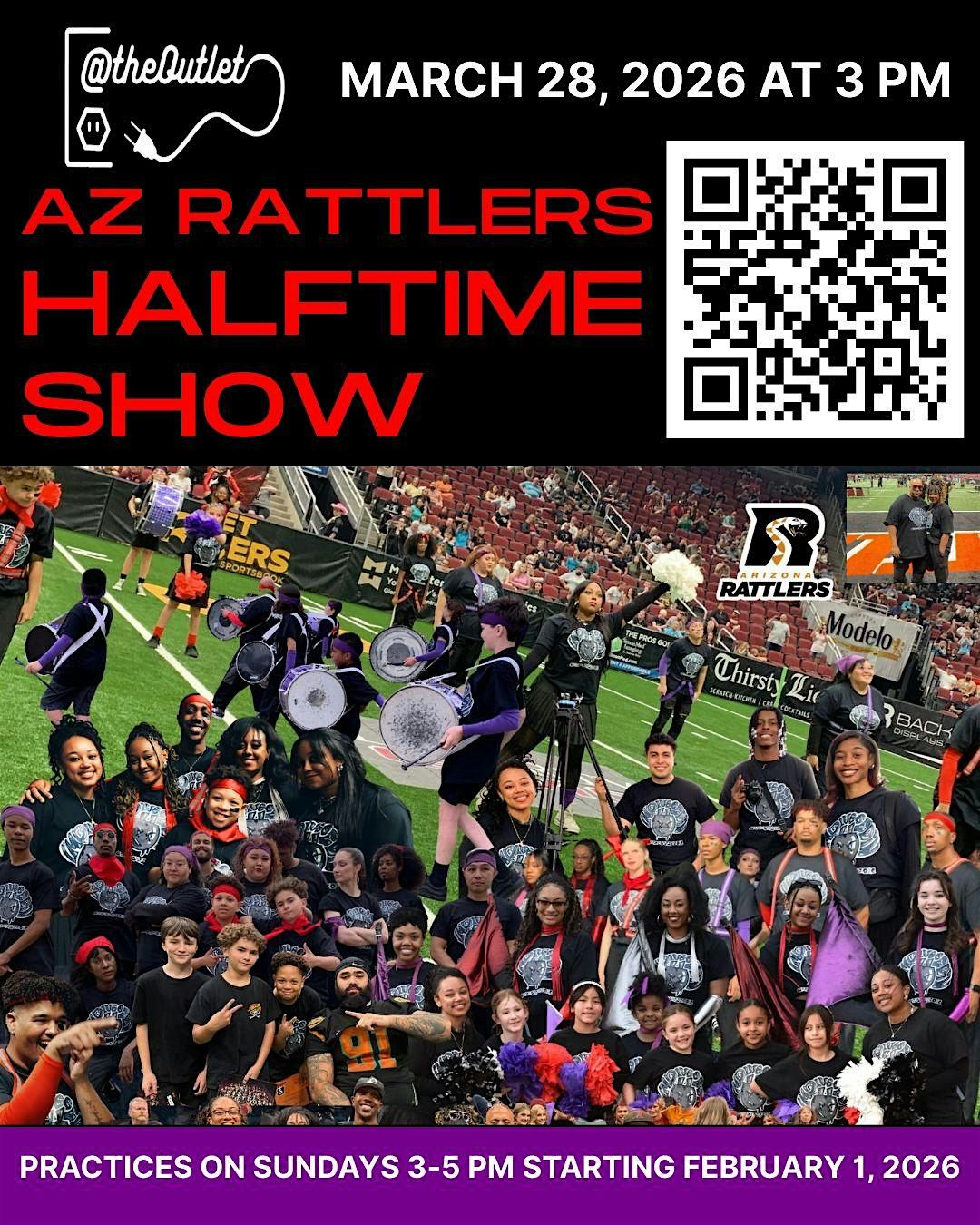 AZ Rattlers Halftime Show Performance Opportunity